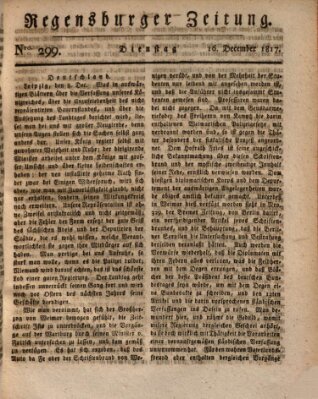 Regensburger Zeitung Dienstag 16. Dezember 1817