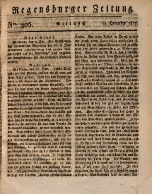 Regensburger Zeitung Mittwoch 24. Dezember 1817