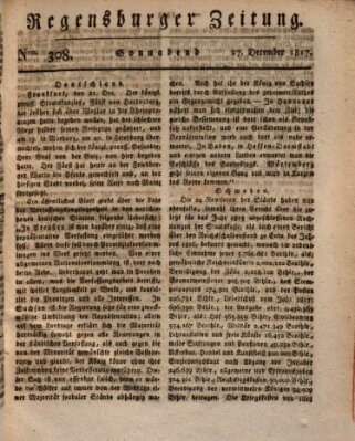 Regensburger Zeitung Samstag 27. Dezember 1817