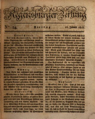 Regensburger Zeitung Freitag 16. Januar 1818