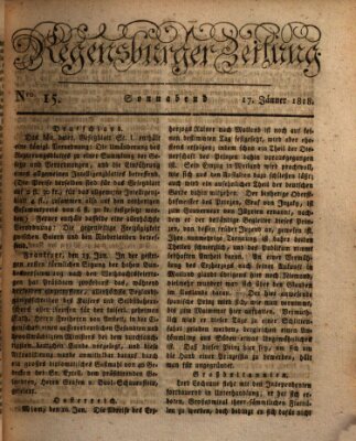 Regensburger Zeitung Samstag 17. Januar 1818