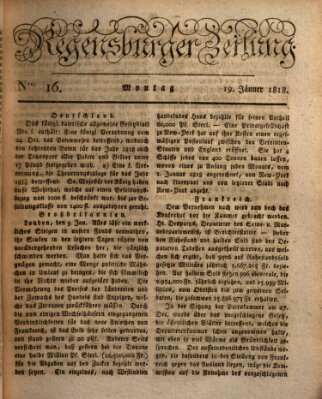 Regensburger Zeitung Montag 19. Januar 1818