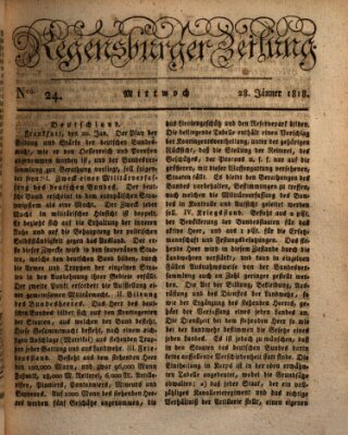 Regensburger Zeitung Mittwoch 28. Januar 1818