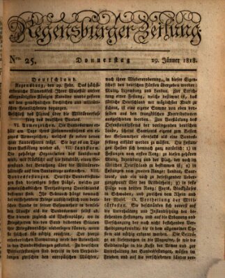 Regensburger Zeitung Donnerstag 29. Januar 1818