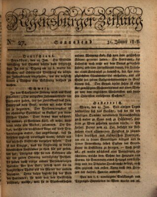 Regensburger Zeitung Samstag 31. Januar 1818