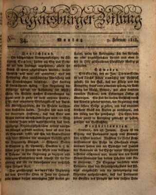 Regensburger Zeitung Montag 9. Februar 1818