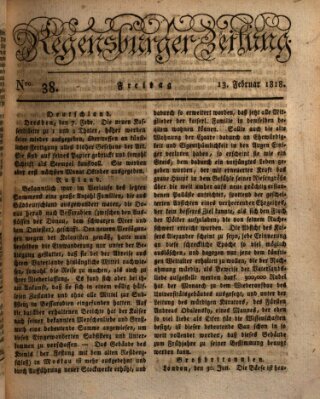 Regensburger Zeitung Freitag 13. Februar 1818