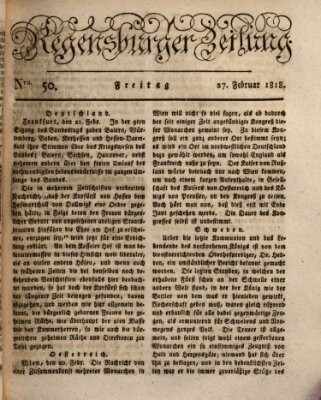 Regensburger Zeitung Freitag 27. Februar 1818