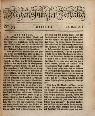 Regensburger Zeitung Freitag 27. März 1818