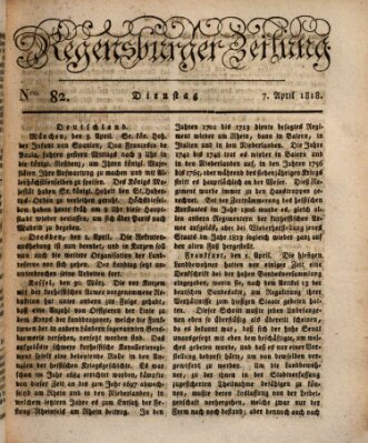 Regensburger Zeitung Dienstag 7. April 1818