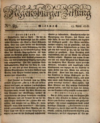 Regensburger Zeitung Mittwoch 15. April 1818