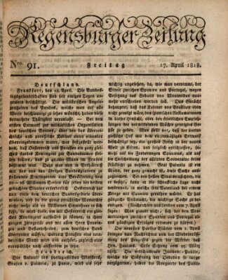 Regensburger Zeitung Freitag 17. April 1818