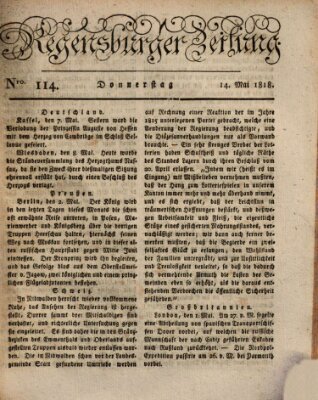 Regensburger Zeitung Donnerstag 14. Mai 1818