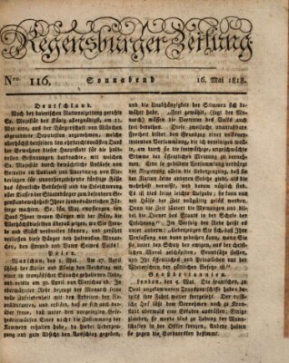 Regensburger Zeitung Samstag 16. Mai 1818