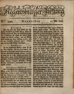 Regensburger Zeitung Donnerstag 21. Mai 1818