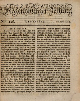 Regensburger Zeitung Donnerstag 28. Mai 1818