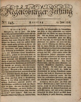 Regensburger Zeitung Freitag 19. Juni 1818