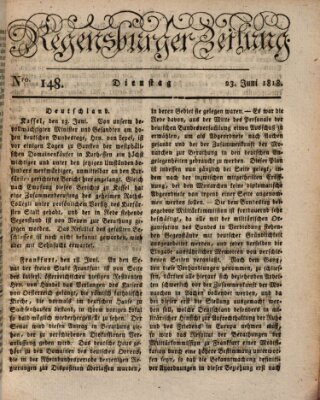 Regensburger Zeitung Dienstag 23. Juni 1818