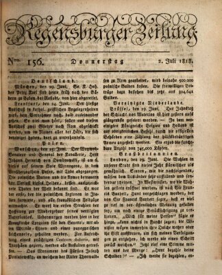 Regensburger Zeitung Donnerstag 2. Juli 1818