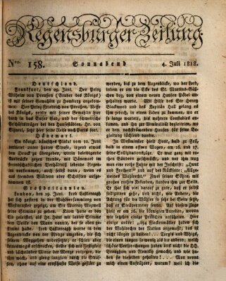 Regensburger Zeitung Samstag 4. Juli 1818