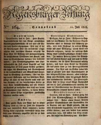 Regensburger Zeitung Samstag 11. Juli 1818