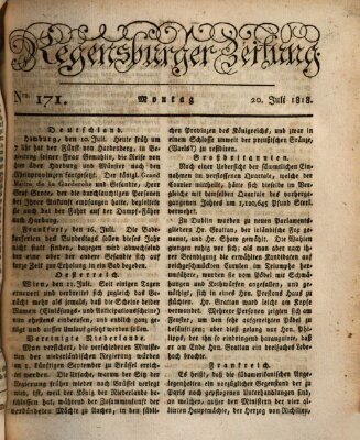 Regensburger Zeitung Montag 20. Juli 1818