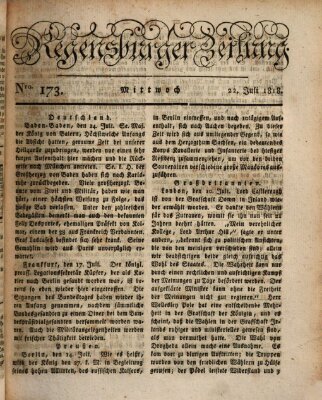 Regensburger Zeitung Mittwoch 22. Juli 1818