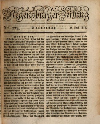 Regensburger Zeitung Donnerstag 23. Juli 1818