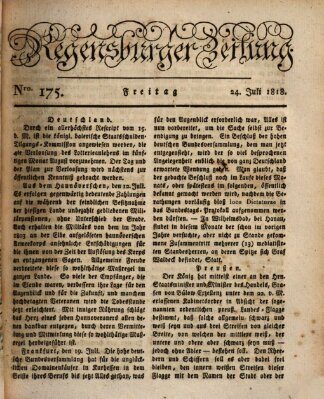 Regensburger Zeitung Freitag 24. Juli 1818