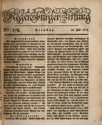 Regensburger Zeitung Dienstag 28. Juli 1818