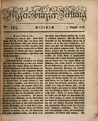 Regensburger Zeitung Mittwoch 5. August 1818