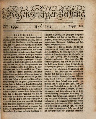 Regensburger Zeitung Freitag 21. August 1818