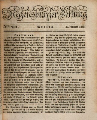 Regensburger Zeitung Montag 24. August 1818