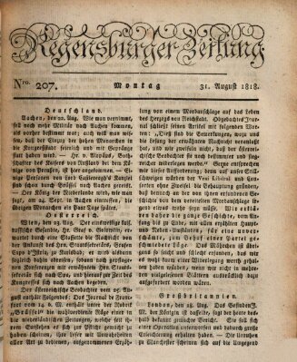 Regensburger Zeitung Montag 31. August 1818