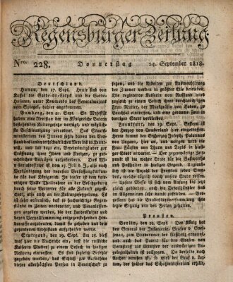 Regensburger Zeitung Donnerstag 24. September 1818