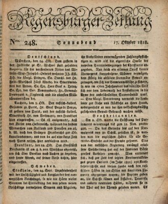 Regensburger Zeitung Samstag 17. Oktober 1818