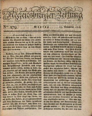 Regensburger Zeitung Montag 23. November 1818