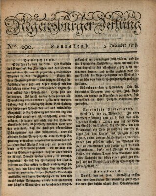 Regensburger Zeitung Samstag 5. Dezember 1818