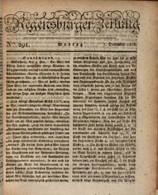 Regensburger Zeitung Montag 7. Dezember 1818