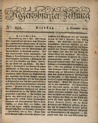 Regensburger Zeitung Dienstag 8. Dezember 1818