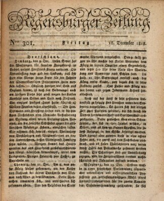 Regensburger Zeitung Freitag 18. Dezember 1818