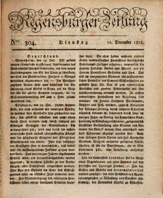 Regensburger Zeitung Dienstag 22. Dezember 1818