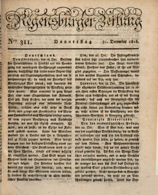 Regensburger Zeitung Donnerstag 31. Dezember 1818