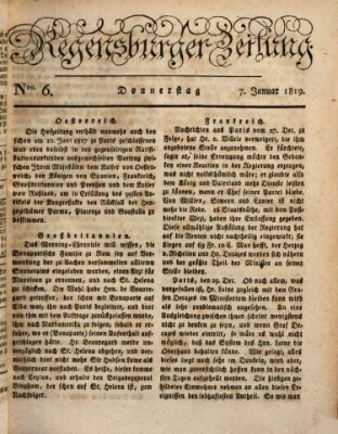 Regensburger Zeitung Donnerstag 7. Januar 1819