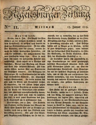 Regensburger Zeitung Mittwoch 13. Januar 1819