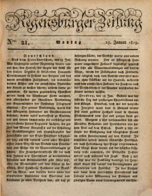 Regensburger Zeitung Montag 25. Januar 1819