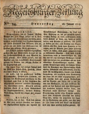 Regensburger Zeitung Donnerstag 28. Januar 1819