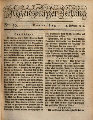 Regensburger Zeitung Donnerstag 4. Februar 1819