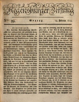 Regensburger Zeitung Montag 15. Februar 1819