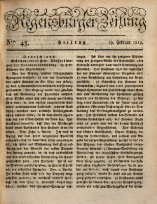 Regensburger Zeitung Freitag 19. Februar 1819